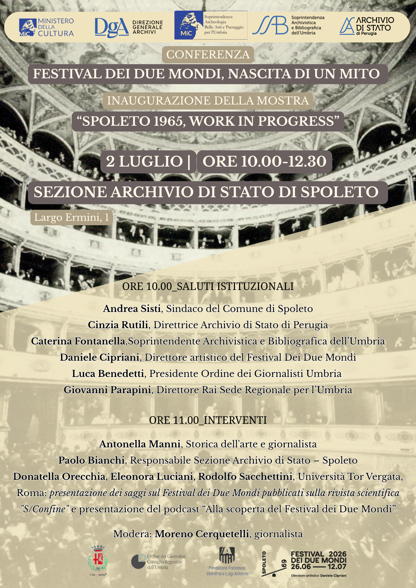 Spoleto 1965, work in progress